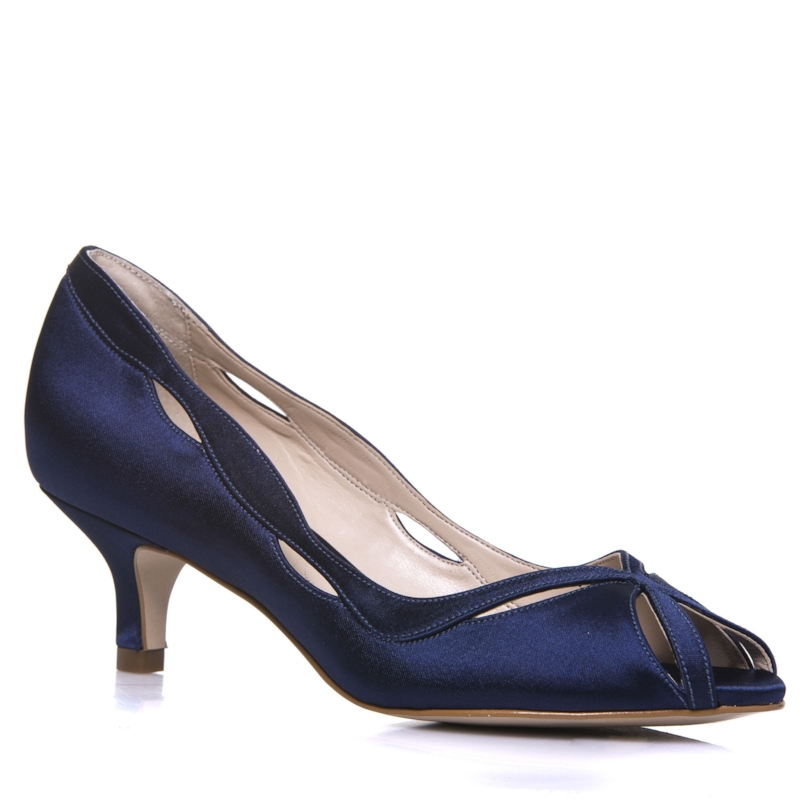 Peep toe Festa Cetim Salto Baixo - MR3499