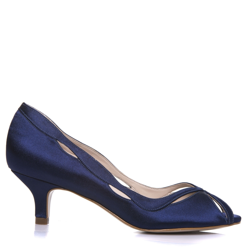 Peep toe Festa Cetim Salto Baixo - MR3499