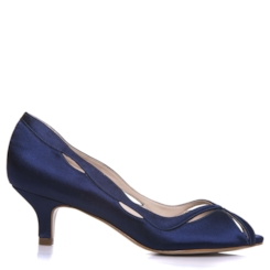 Peep toe Festa Cetim Salto Baixo - MR3499