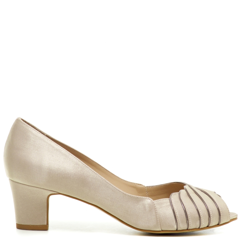 Peep toe Festa Cetim Salto Baixo - WD1215