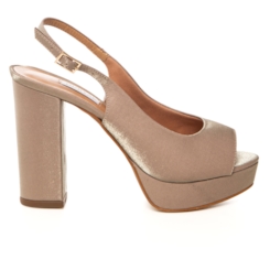 Plataforma Chanel Festa Avelã Salto Bloco - NF1003