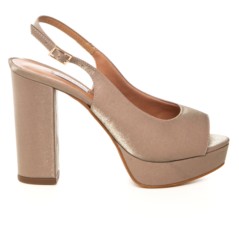 Plataforma Chanel Festa Avelã Salto Bloco - NF1003