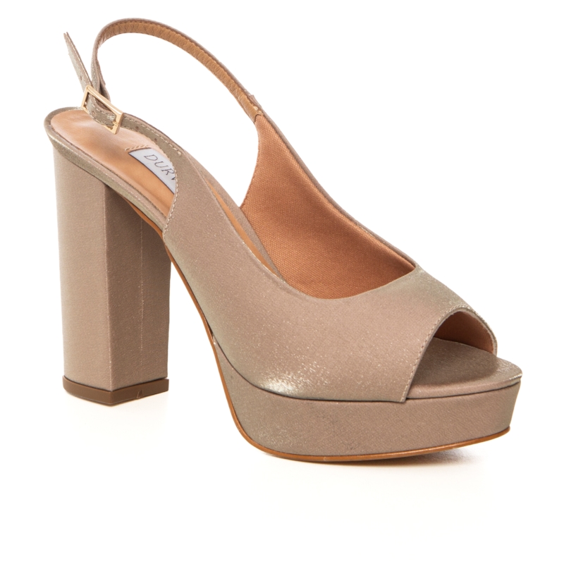 Plataforma Chanel Festa Avelã Salto Bloco - NF1003