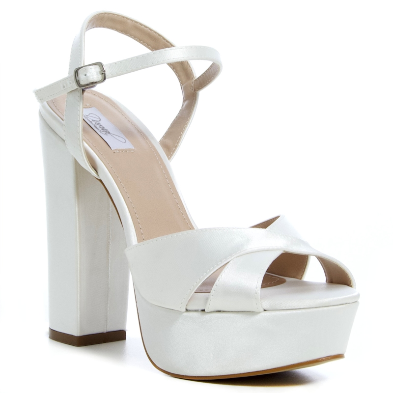 Sanália Noiva New White Plaaforma Salto Super Alto - ST23053