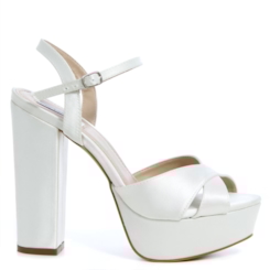 Sanália Noiva New White Plaaforma Salto Super Alto - ST23053