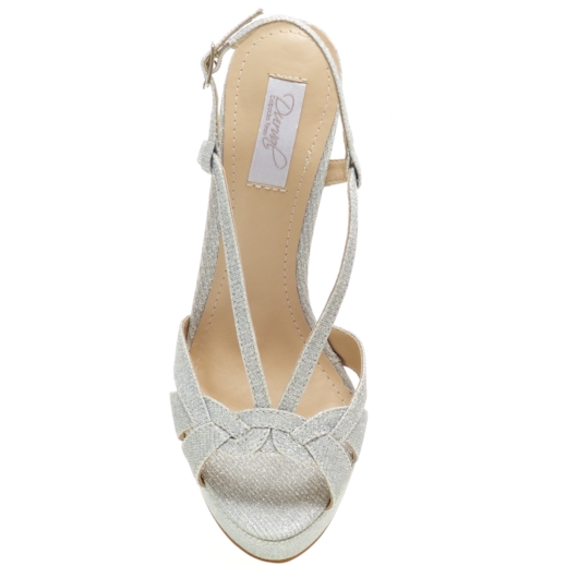 Sandália Festa Brilhante prata Salto Alto ST871025