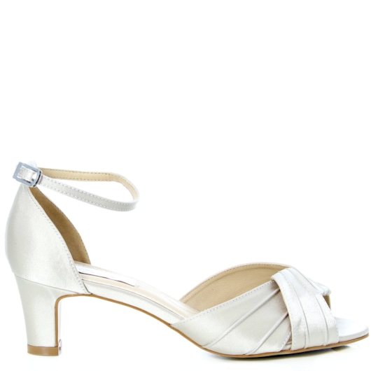 Sandália Festa Cetim Salto Baixo Confortável - Main Image