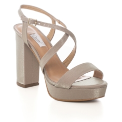 Sandália Festa Plataforma Comfort Avelã Salto Bloco - NF1001