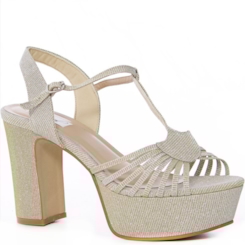 Sandália Festa Solar Plataforma Brilhante - MV3727