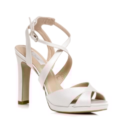 Sandalia Noiva New White Tira Cruzada  - PG9823
