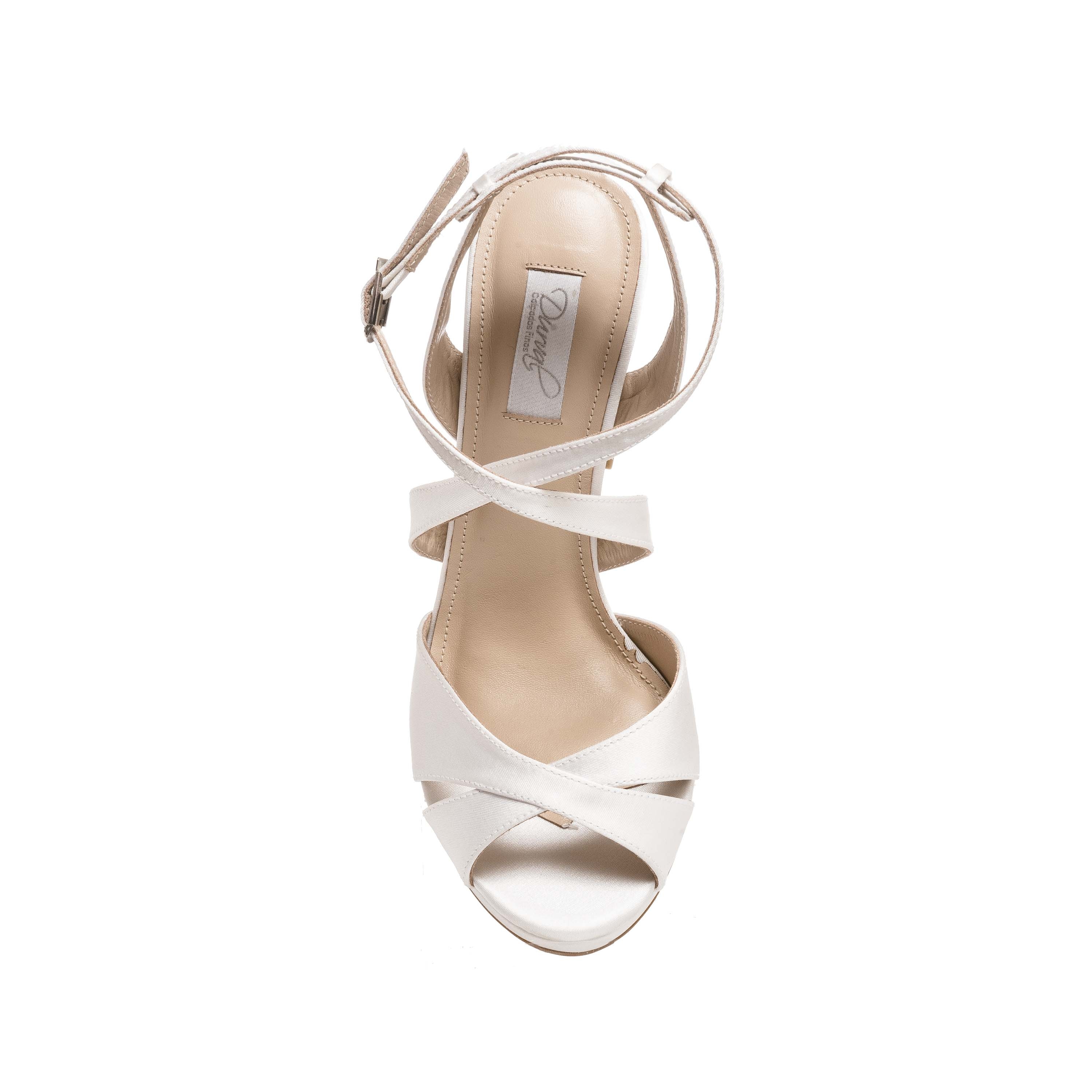 Sandalia Noiva New White Tira Cruzada - PG9823