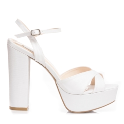Sandália Noiva Plataforma Salto Super Alto - 23053