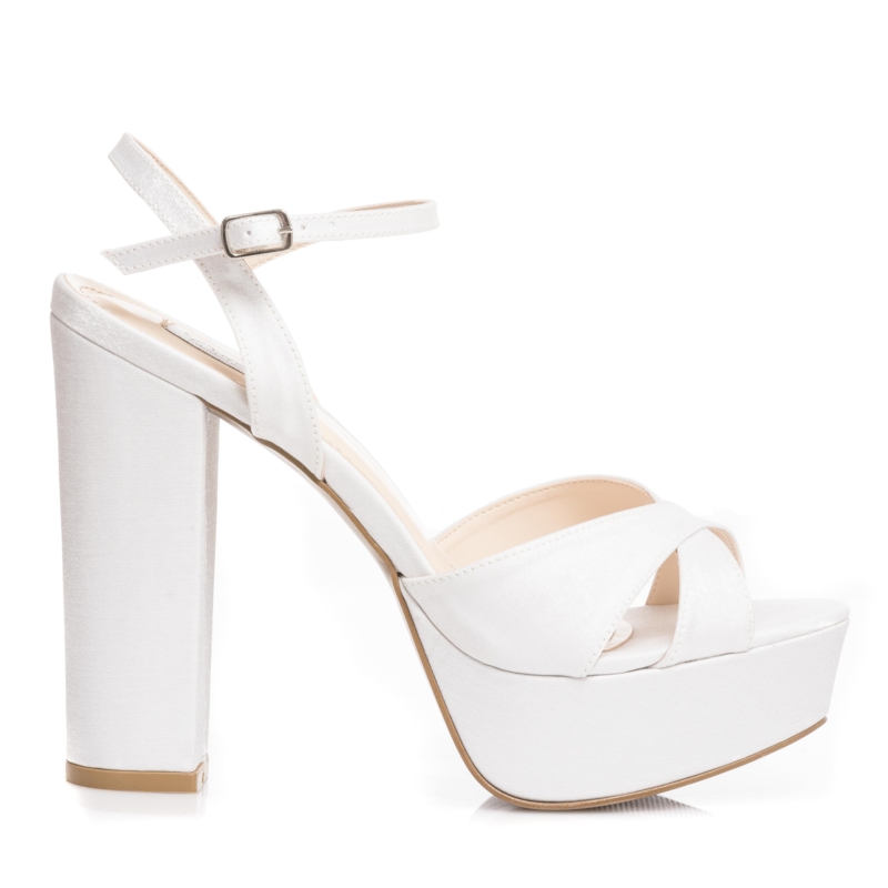 Sandália Noiva Plataforma Salto Super Alto - 23053