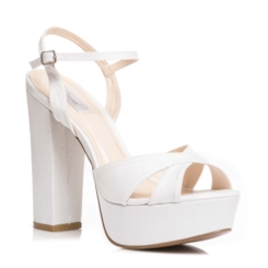 Sandália Noiva Plataforma Salto Super Alto - 23053