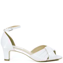 Sandália Noiva Velvet Branco Salto Baixo - 253D.10728 