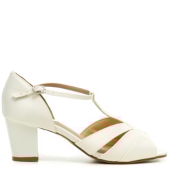 Sandália Noiva Vintage New White Confort - MV3489