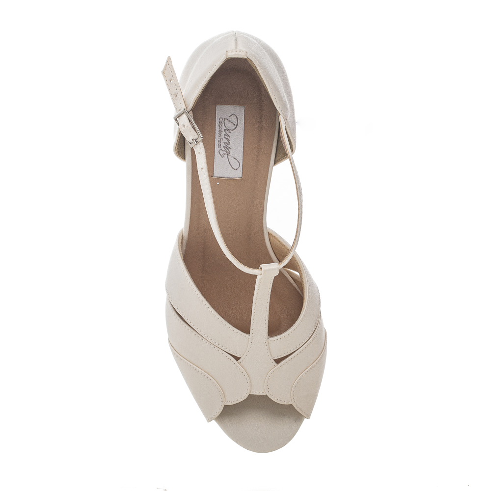 Sandália Noiva Vintage New White Confort - MV3489 Sandália Noiva Vintage New White Confort - MV3489