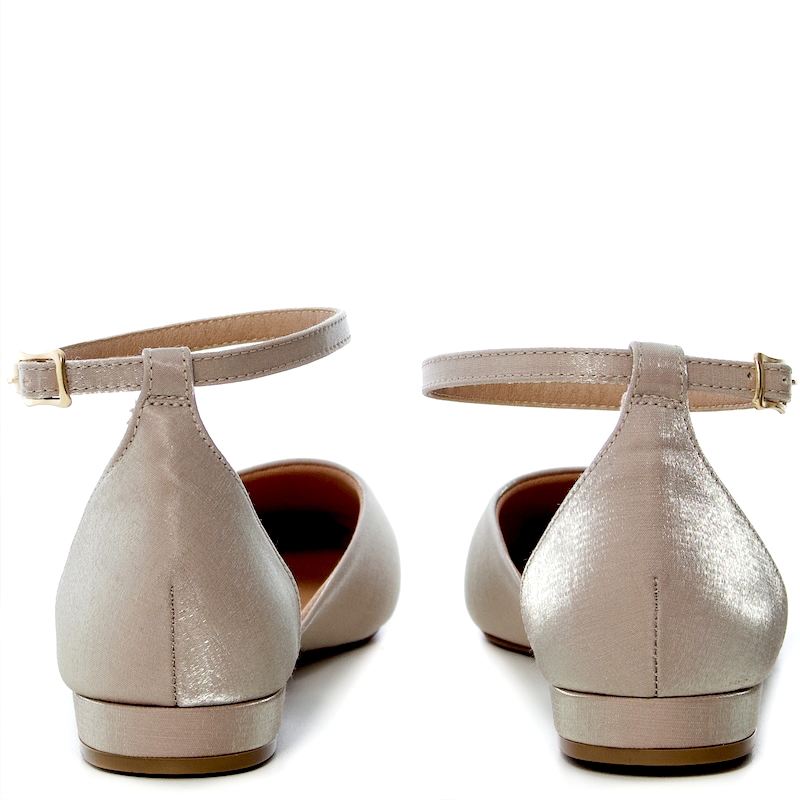 Sapatilha Festa Comfort Cetim Avelã - NF26039