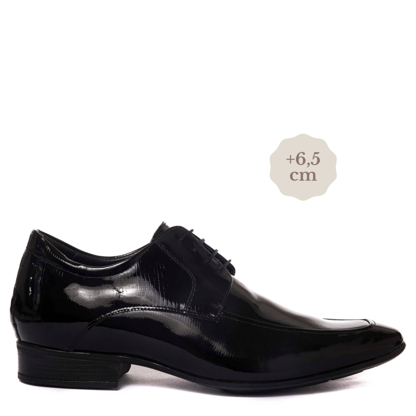 Sapato Masculino Noivo Pelica Preta Cadarço - 19105 - Durval Calçados