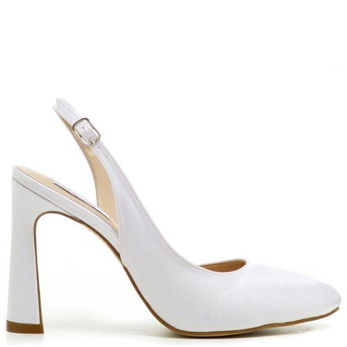 Sapato Noiva Chanel Branco Salto Alto - ST911134