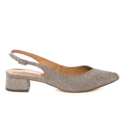 Scarpin Chanel Festa Brilhante Grafite Salto 2 - NF908