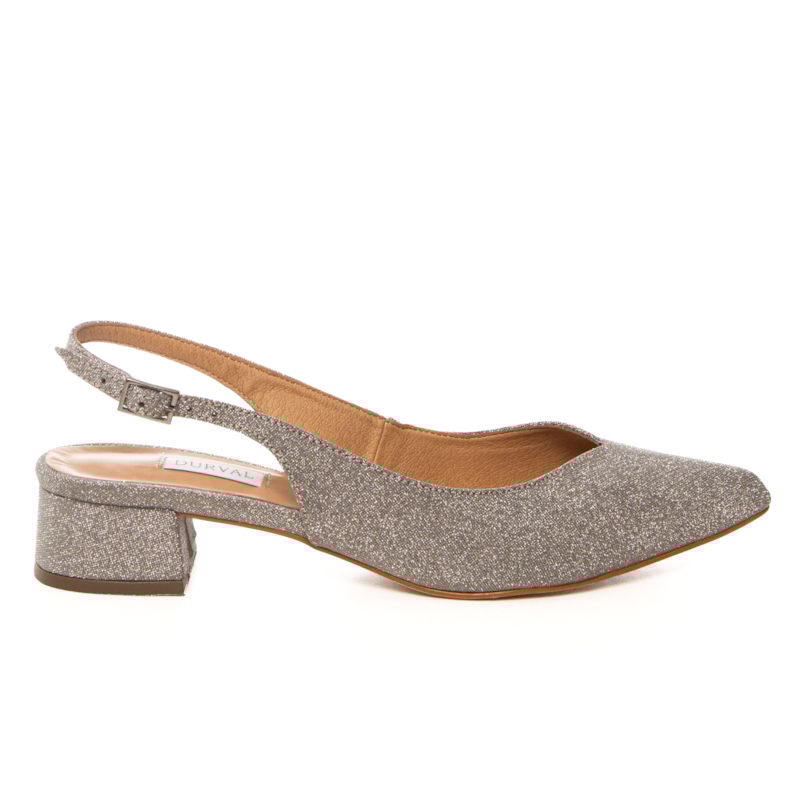 Scarpin Chanel Festa Brilhante Grafite Salto 2 - NF908