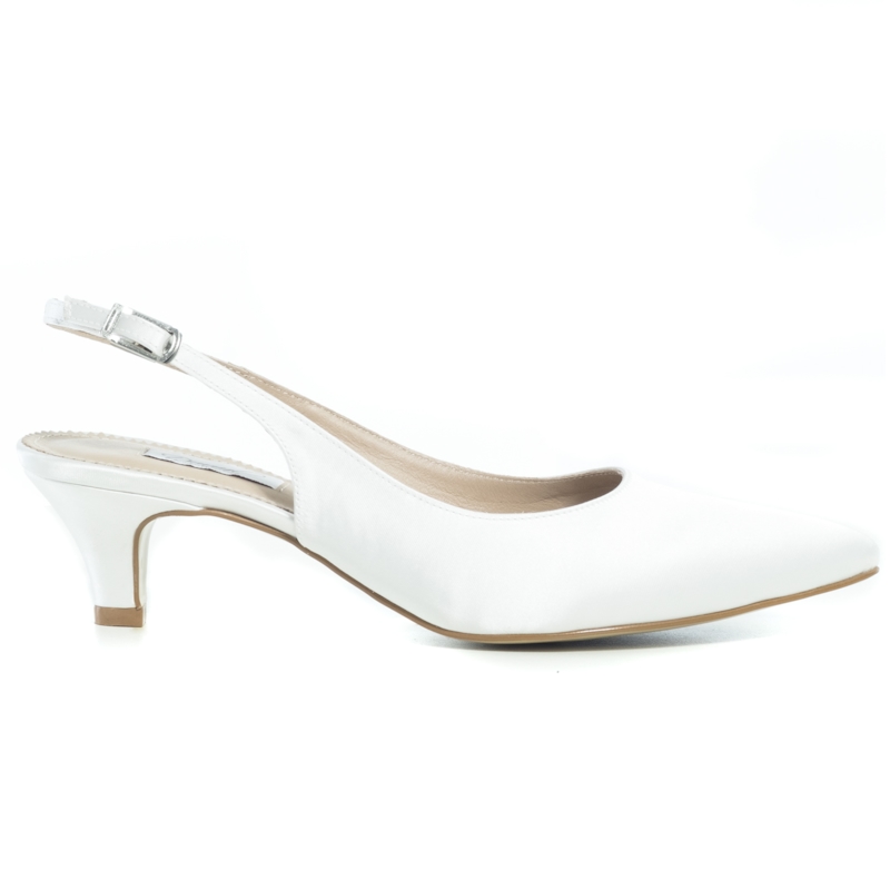 Scarpin Chanel Noiva New White Salto Baixo - 233D.10193