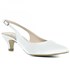 Scarpin Chanel Noiva New White Salto Baixo - 233D.10193