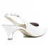 Scarpin Chanel Noiva New White Salto Baixo - 233D.10193