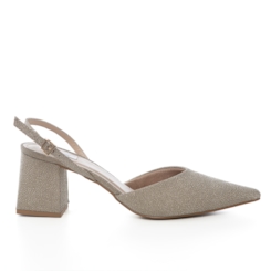 Scarpin Festa Chanel Brilhante Salto Bloco - SR814-11712