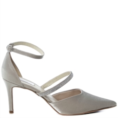 Scarpin Festa Velvet Avelã Tira Strass - ST571030 