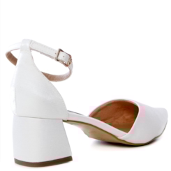 Scarpin Noiva Confortável Salto Bloco Baixo - NF45100 