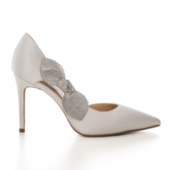 Scarpin Noiva Elegance Cetim Off Salto Alto - 274D.11451