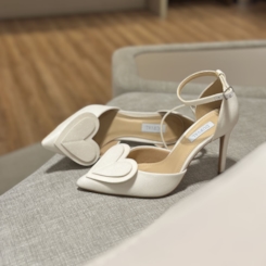 Scarpin Noiva Paris Brilhante Coração Salto Alto - 274D.11691