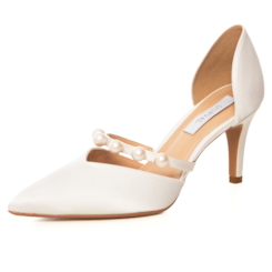 Scarpin Noiva Perolas Salto Fino - 297D.11756